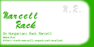 marcell rack business card